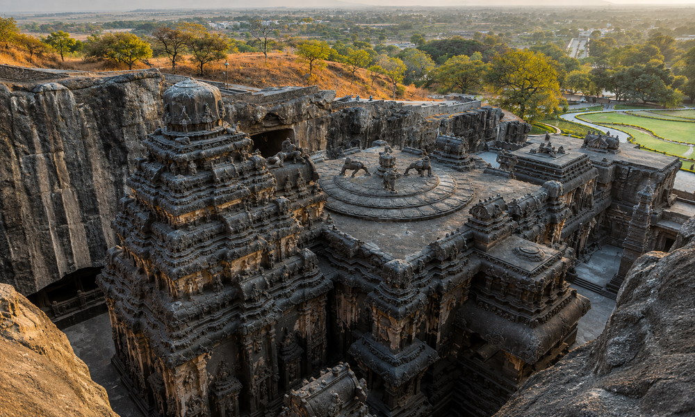 Ellora Caves, the Closer Marvel